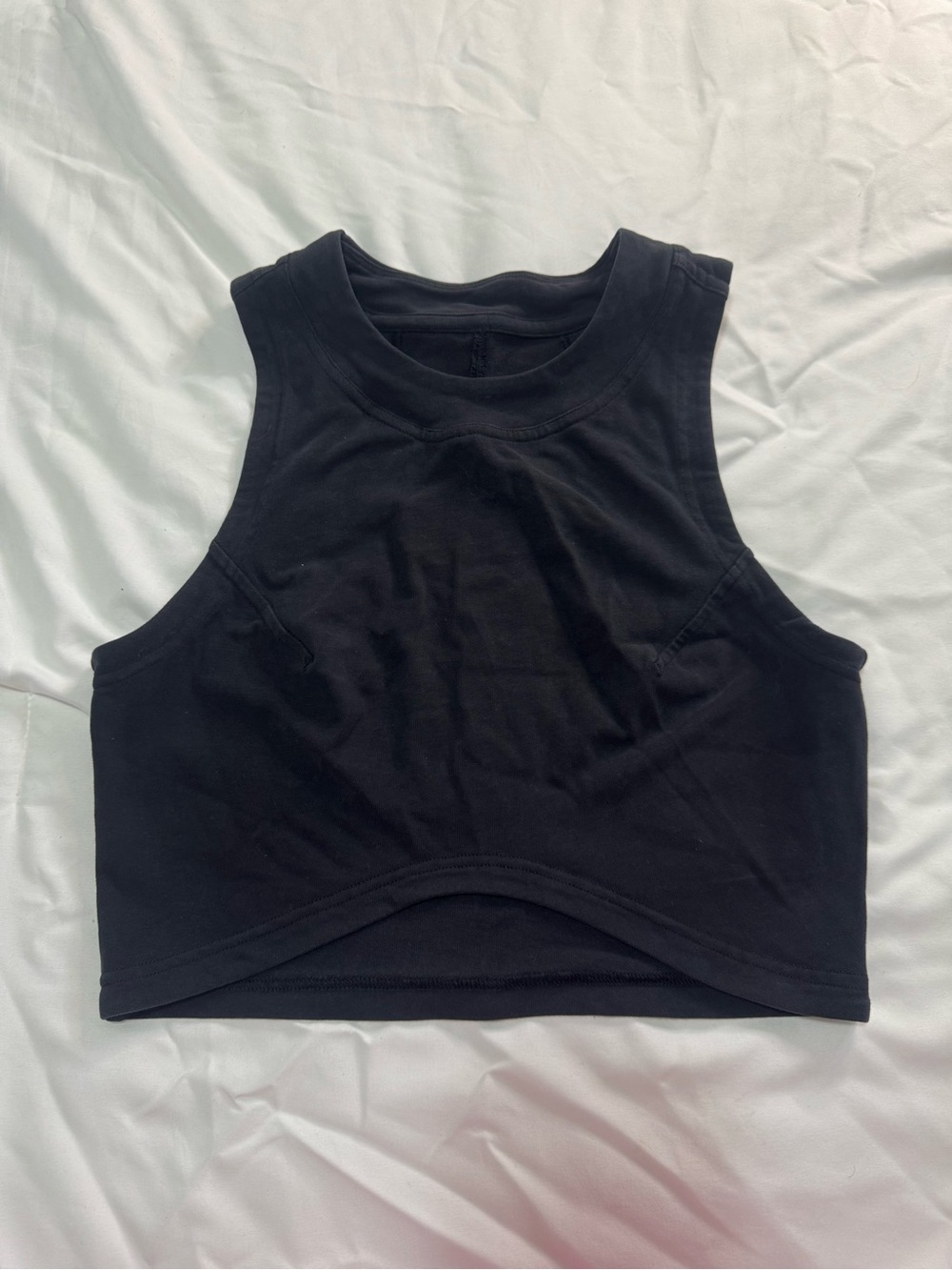 Lululemon Heavyweight Cotton Cropped Tank Top - Black
